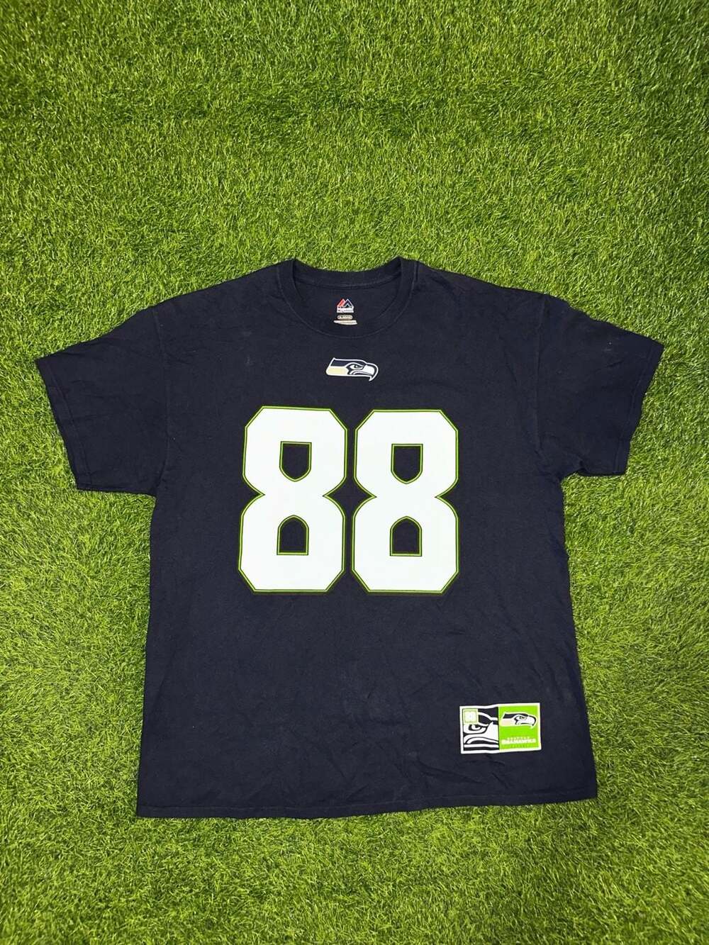 Majestic Seattle Seahawks Jimmy Graham 88 T-Shirt Size XL